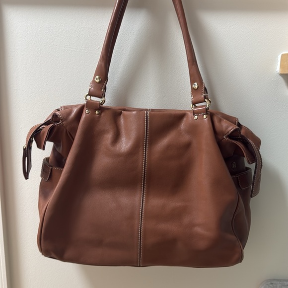 Kate Spade Brown leather Sachel Handbag Purse classic - Picture 6 of 7